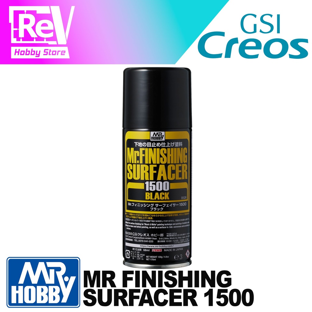 MR FINISHING SURFACER BLACK 1500 SPRAY B526