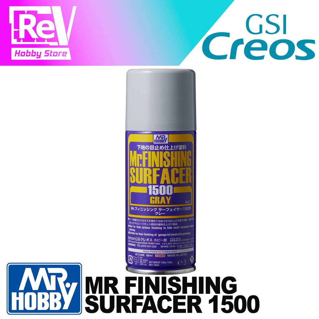 MR FINISHING SURFACER GRAY 1500 SPRAY B527