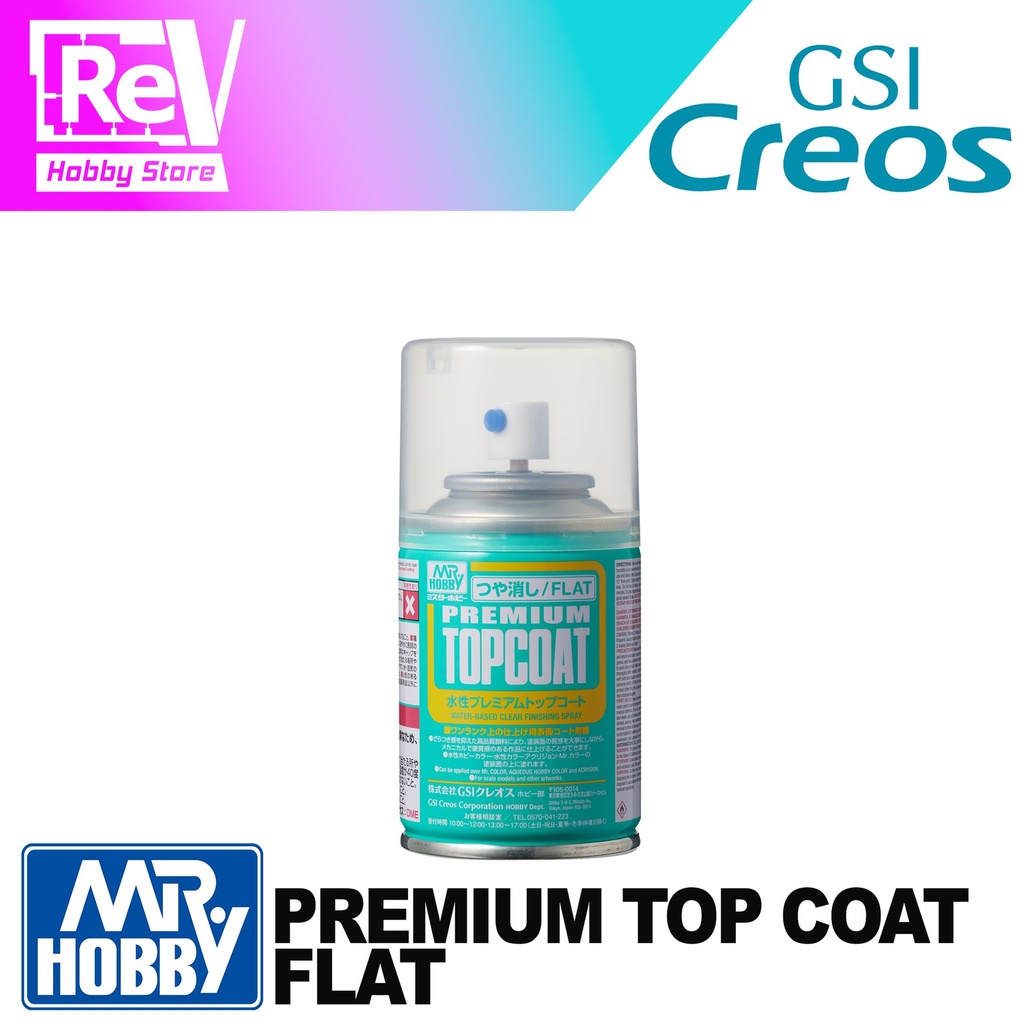MR HOBBY PREMIUM TOP COAT FLAT SPRAY CAN B603