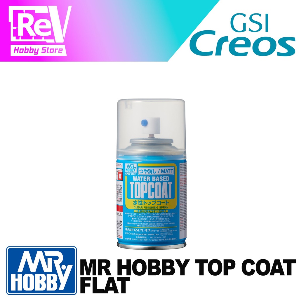 MR HOBBY TOP COAT FLAT SPRAY CAN B503