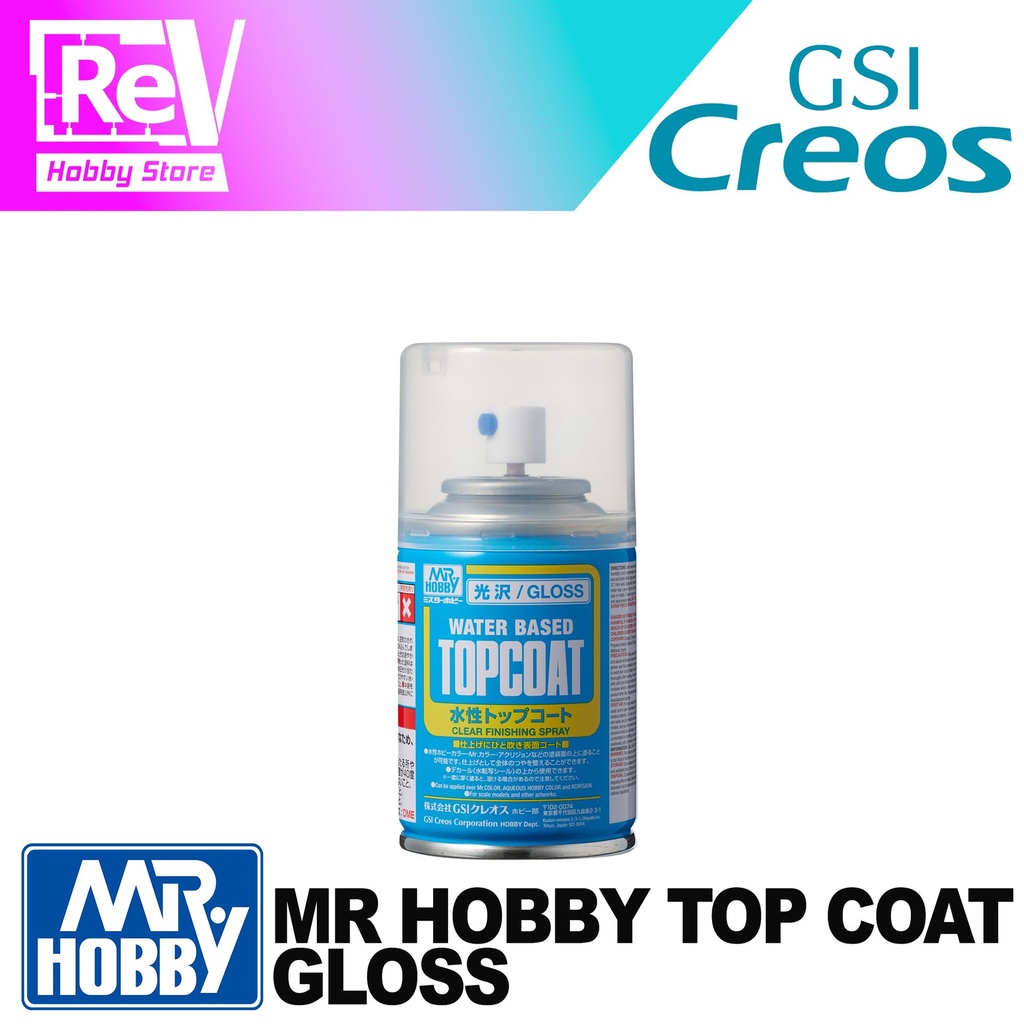 MR HOBBY TOP COAT GLOSS SPRAY CAN B501