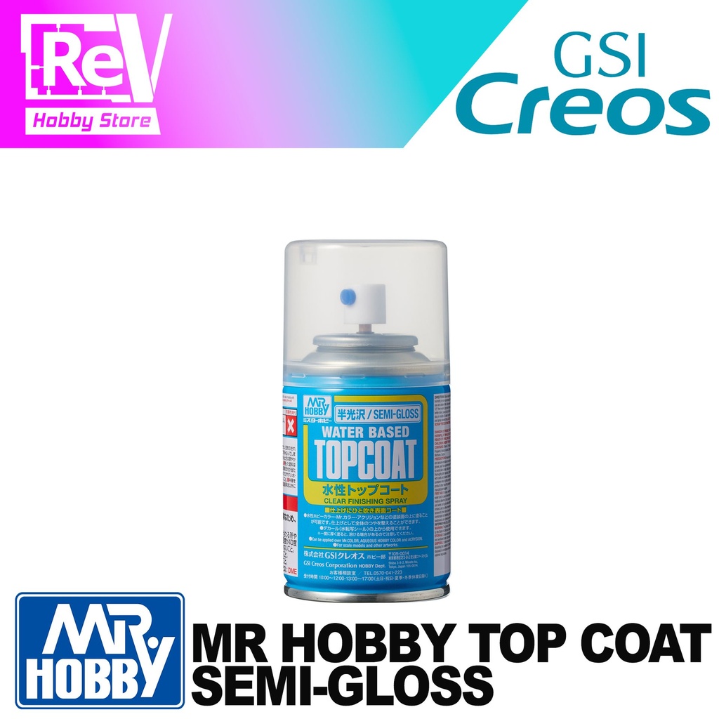 MR HOBBY TOP COAT SEMI GLOSS SPRAY CAN B502