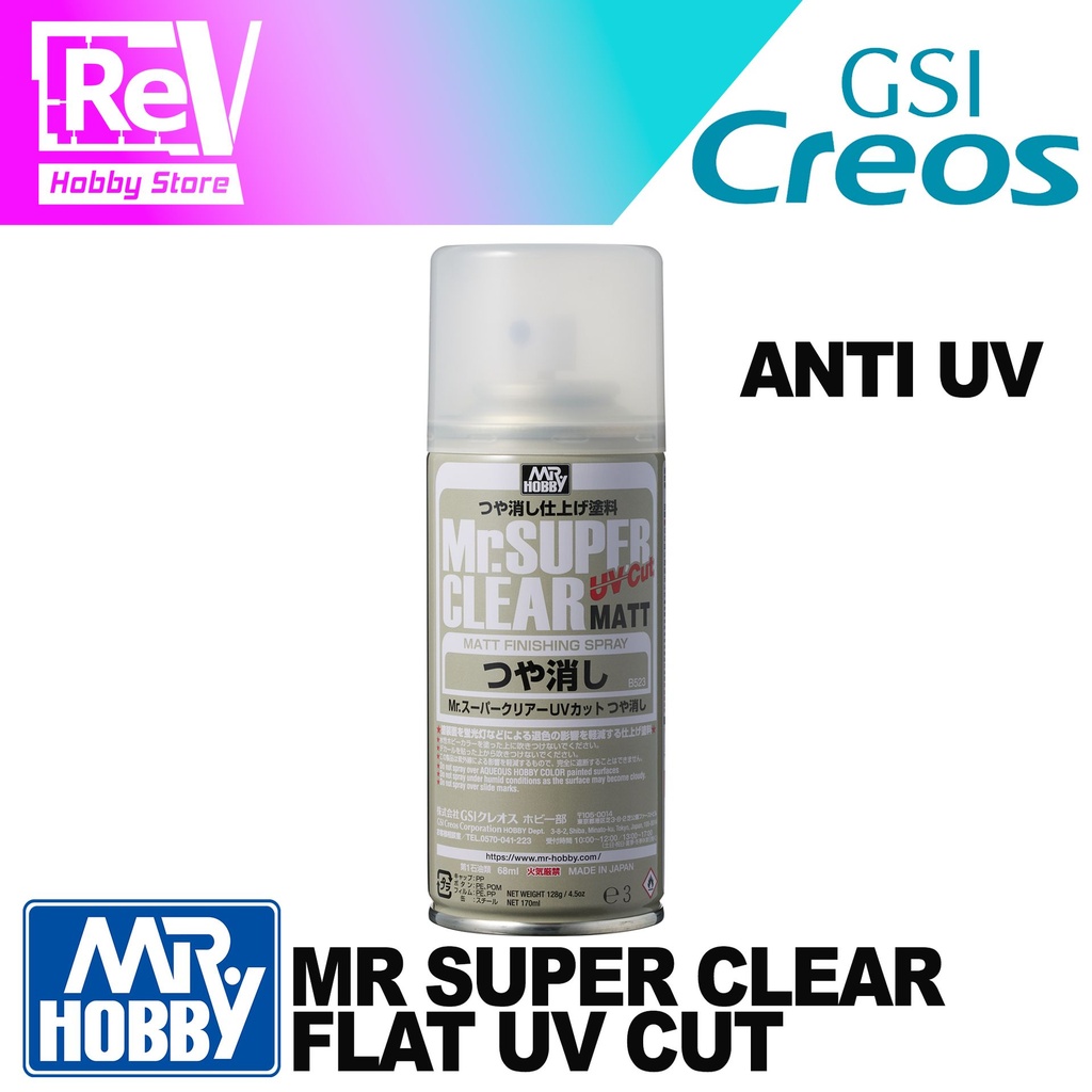MR SUPER CLEAR UV CUT FLAT MR HOBBY B523
