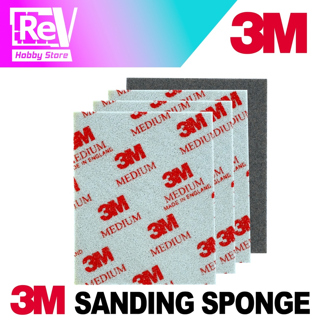 SANDING SPONGE 3M MEDIUM AMPLAS