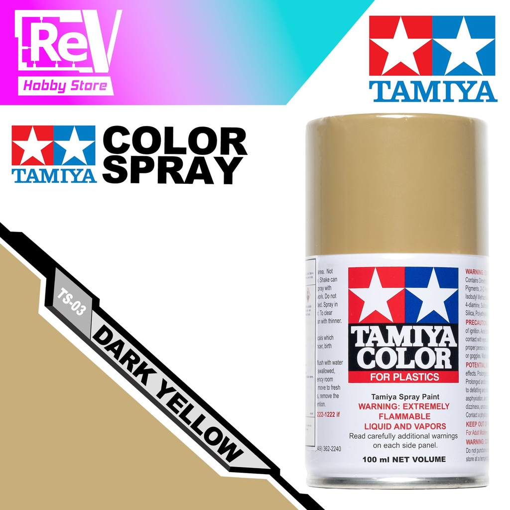 [TS-3[TAMIYA-SPRAY-DARK-YELLOW]] TAMIYA SPRAY DARK YELLOW TS-3