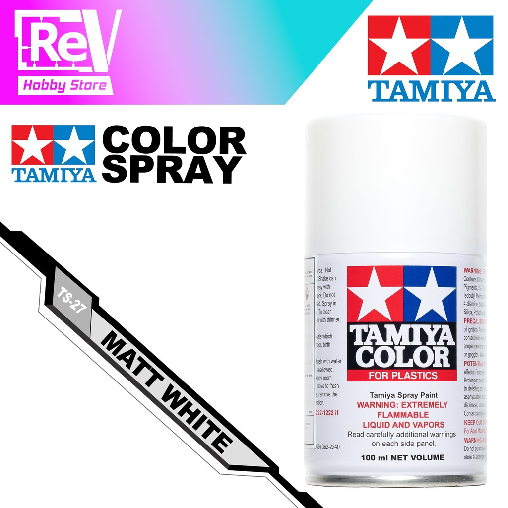 [TS-27[TAMIYA-SPRAY-MATT-WHITE]] TAMIYA SPRAY MATT WHITE TS-27