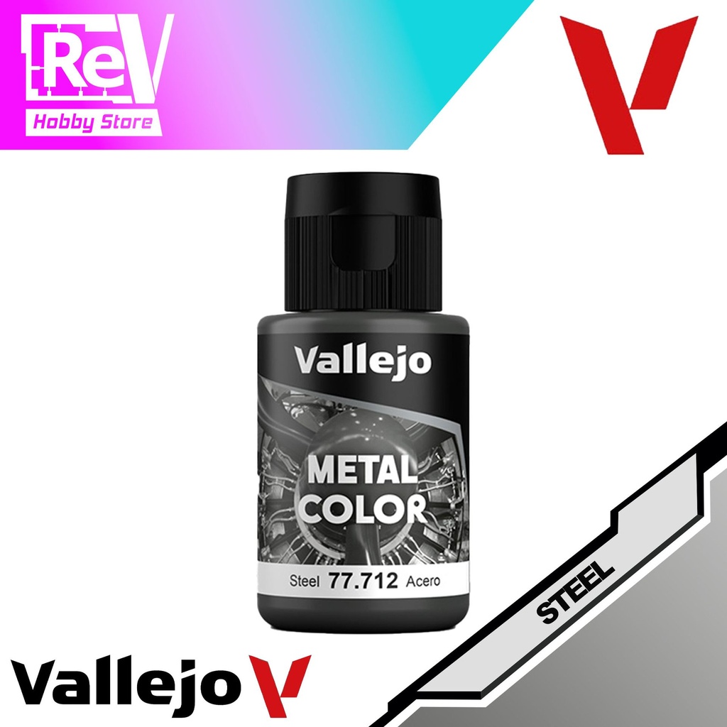VALLEJO METAL COLOR STEEL AIRBRUSH HANDBRUSH 32ML
