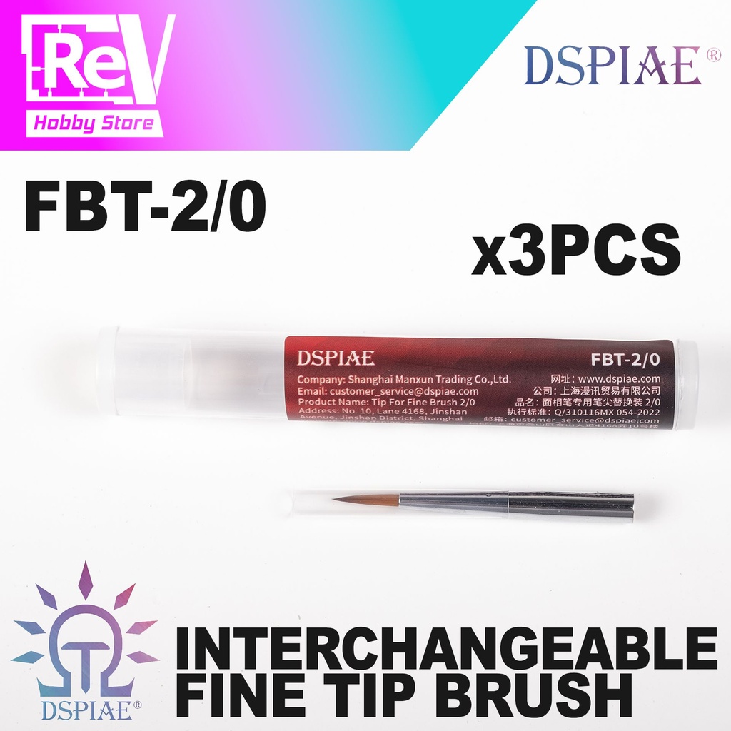 DSPIAE FINE TIP BRUSH KUAS  REPLACEMENT