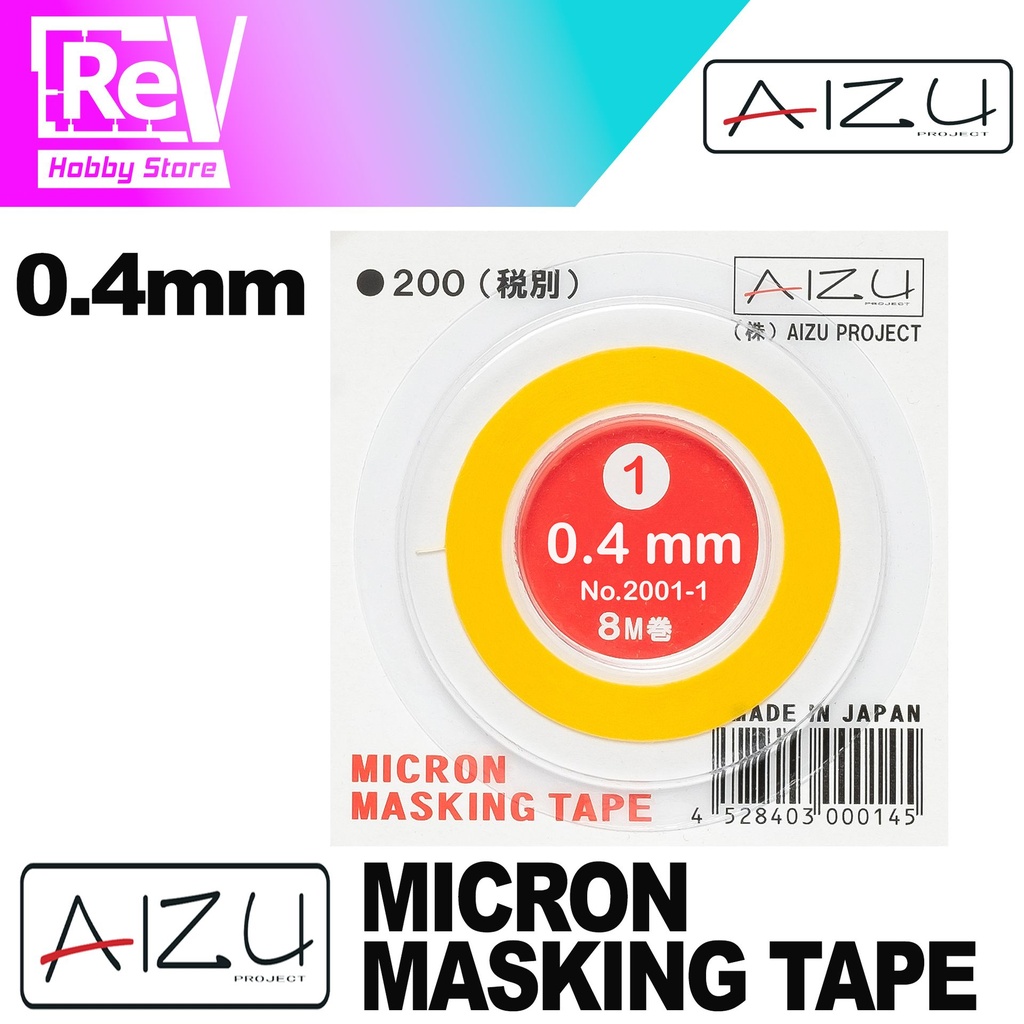 AIZU MICRON MASKING TAPE 0.4MM 0.7MM 1.0MM