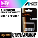 QUICK DISCONNECT AIRBRUSH  SPARMAX MALE + FEMALE 1/8