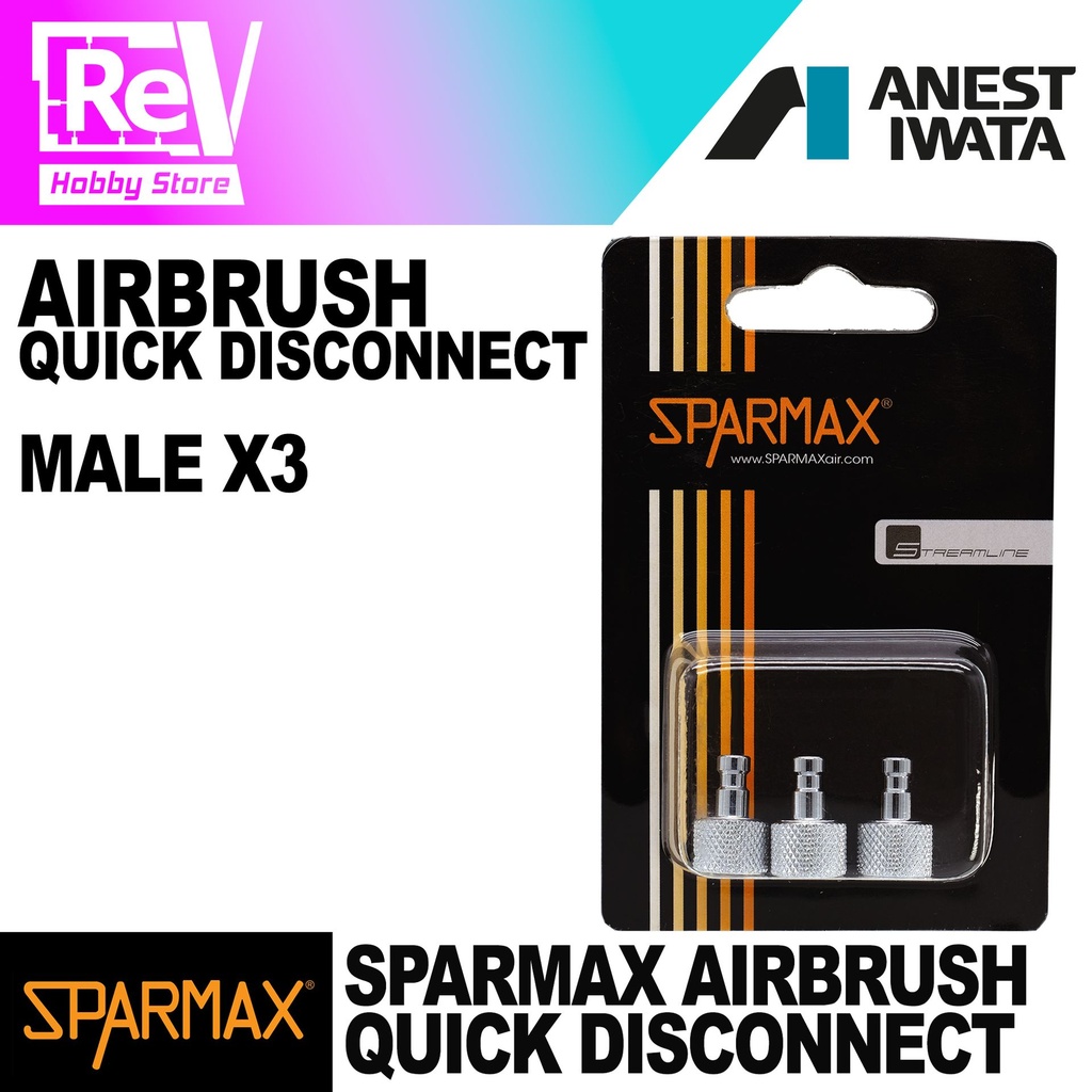 QUICK DISCONNECT AIRBRUSH  SPARMAX MALE X 3 1/8