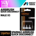 QUICK DISCONNECT AIRBRUSH  SPARMAX MALE X 3 1/8