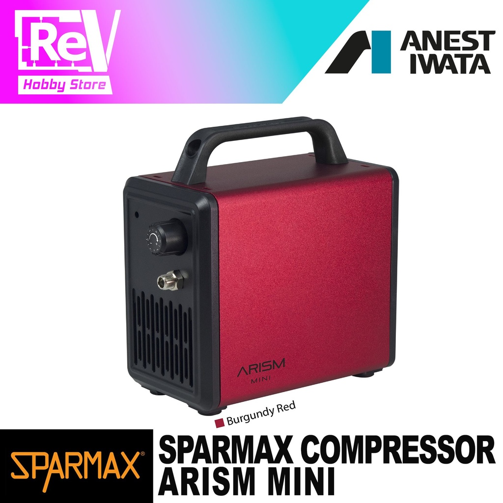 KOMPRESOR COMPRESSOR AIRBRUSH SPARMAX ARISM MINI RED