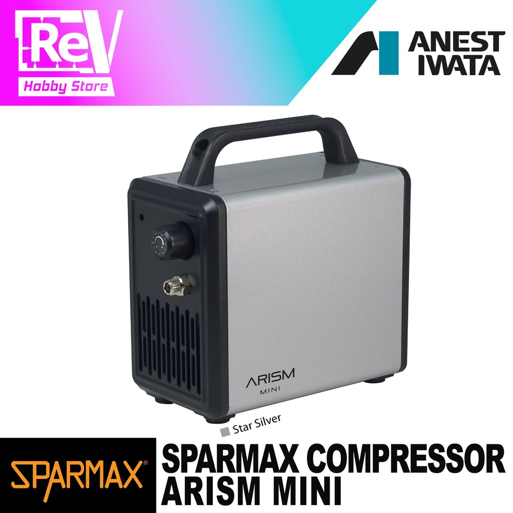 KOMPRESOR COMPRESSOR AIRBRUSH SPARMAX ARISM MINI SILVER